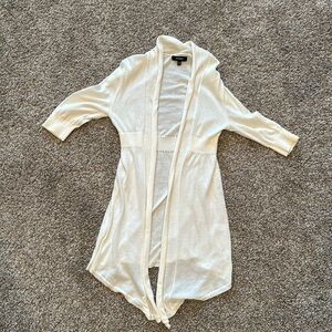 Express Cream Short Sleeve Cardigan